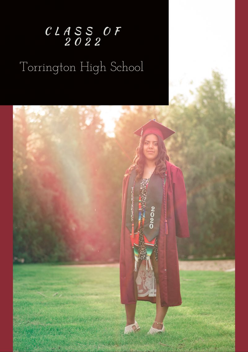 Grad Announcement girl